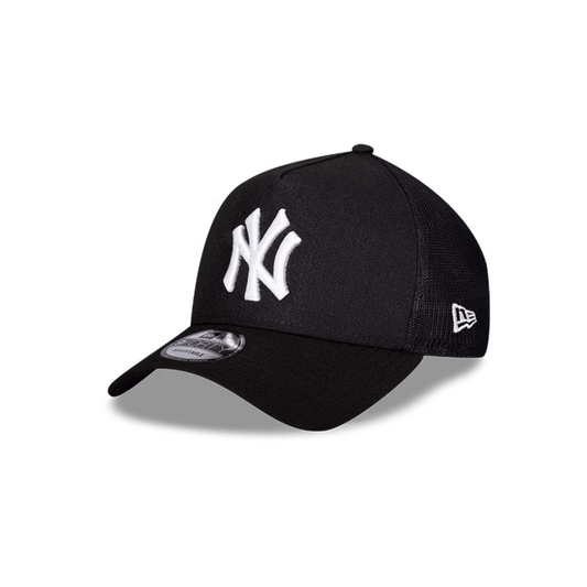 9FORTY Yankees  Trucker Snapback Hat Negro Blanco