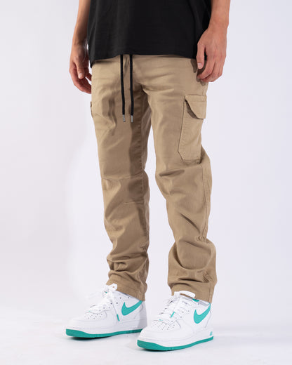 Neo Skin Premium Drill Cargo Pant Beige