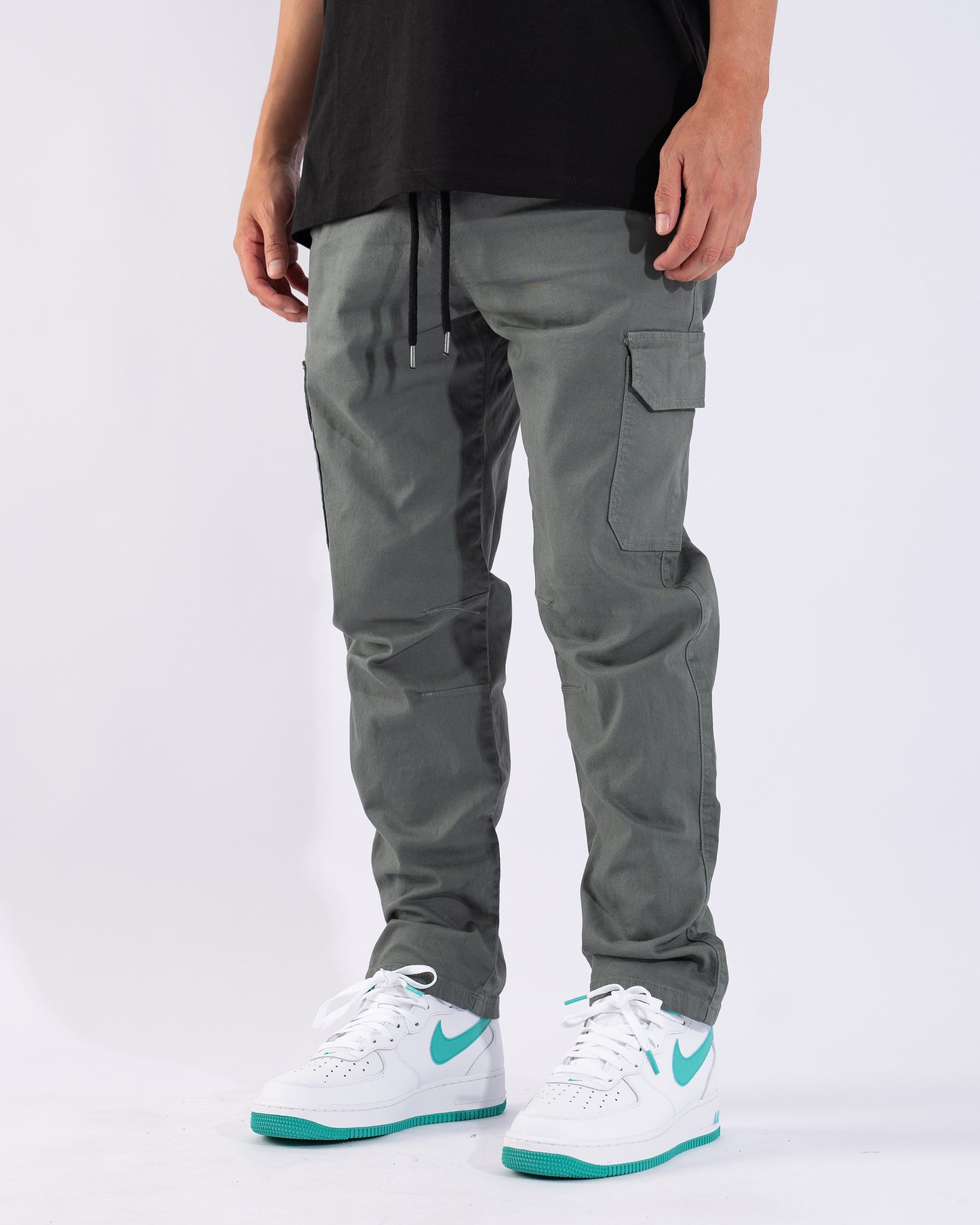 Neo Skin Premium Drill Cargo Pant Verde Stone