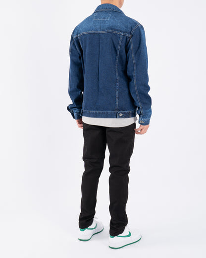 FJ Zipped Denim Jacket Blue