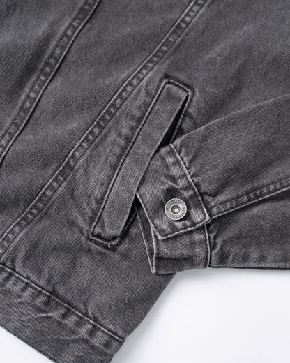 FJ Zipped Denim Jacket Grey