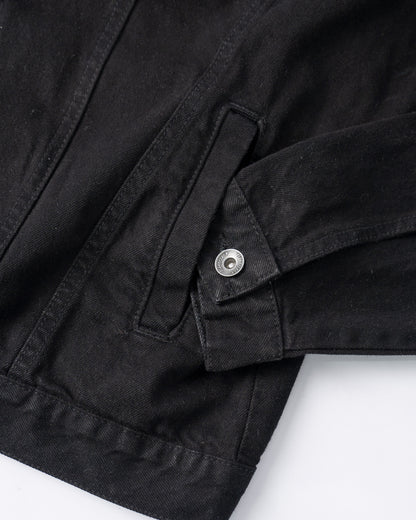 FJ Zipped Denim Jacket Black