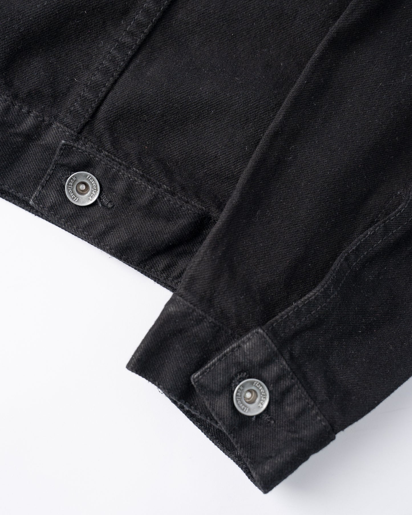 FJ Zipped Denim Jacket Black