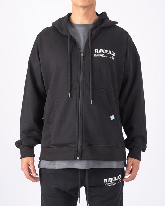 FJ 16 Zipped Hoodie Negro