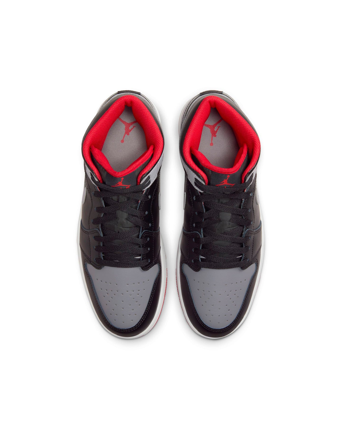 Air Jordan 1 Mid Negro/Rojo