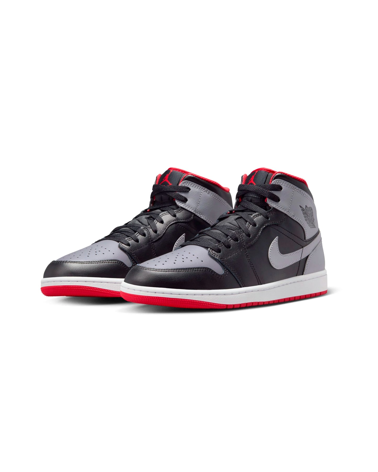 Air Jordan 1 Mid Negro/Rojo