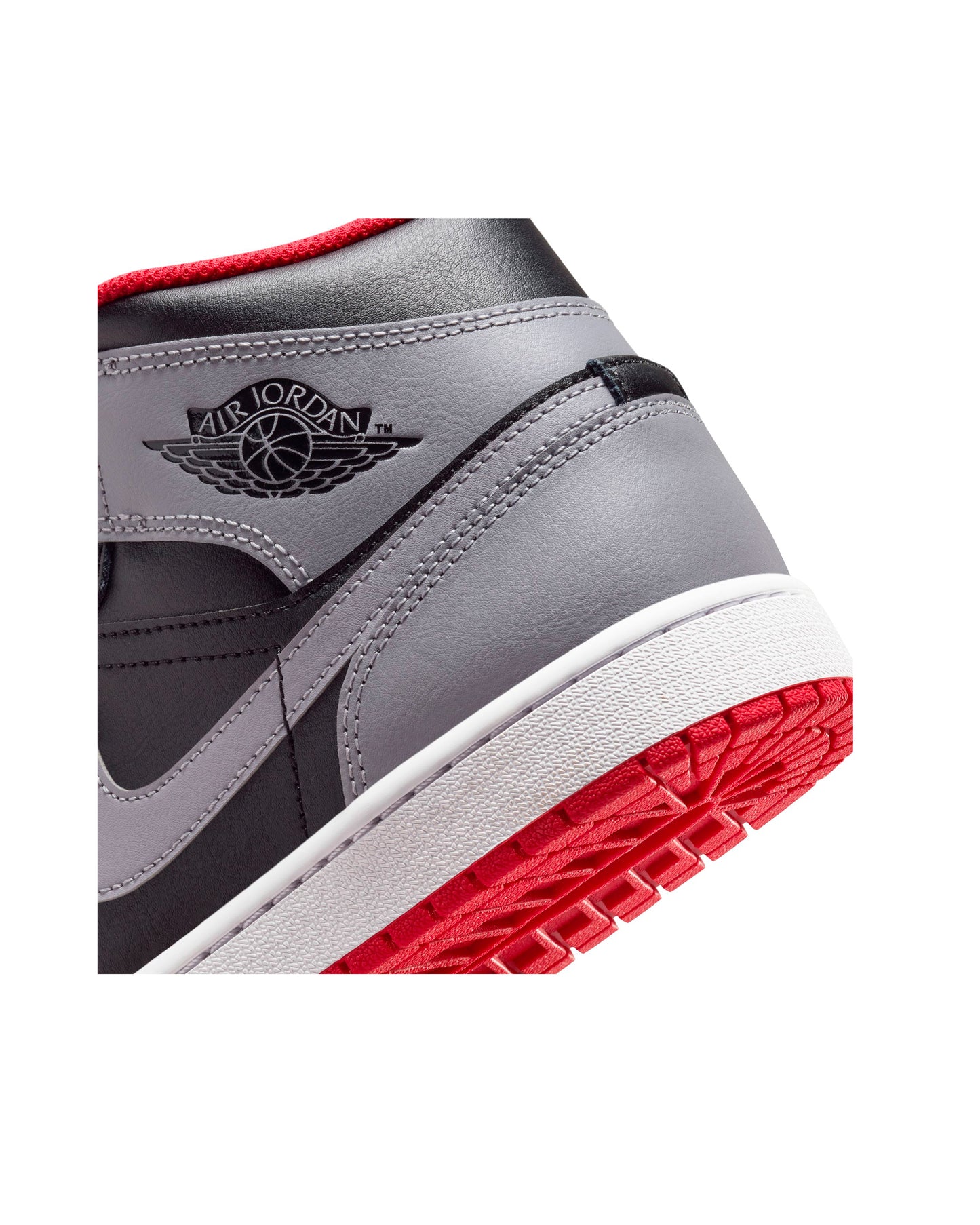 Air Jordan 1 Mid Negro/Rojo