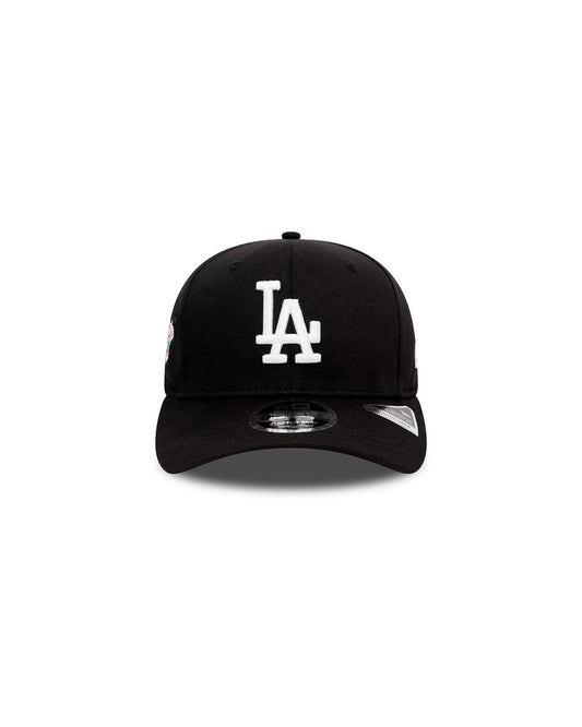 9FIFTY STRETCH WS Dodgers Snapback Hat Negro Blanco