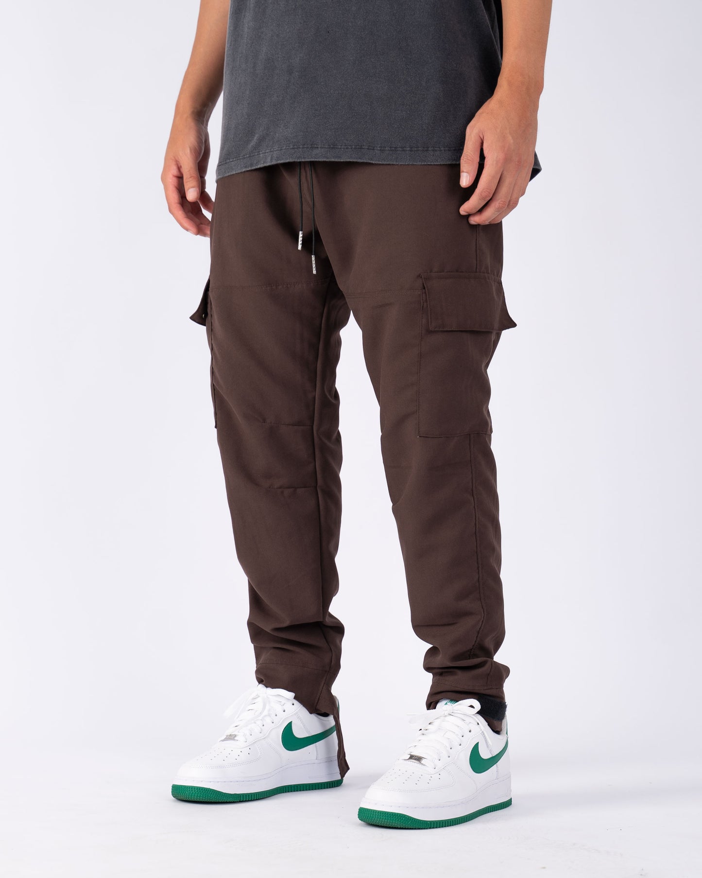 Velcro Light Cargo Pant Marrón