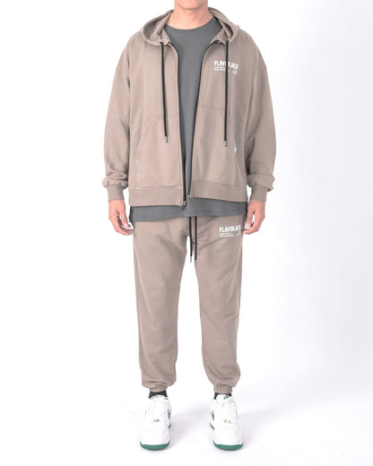 FJ 16 Zipped Hoodie Taupe