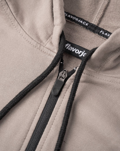 FJ 16 Zipped Hoodie Taupe