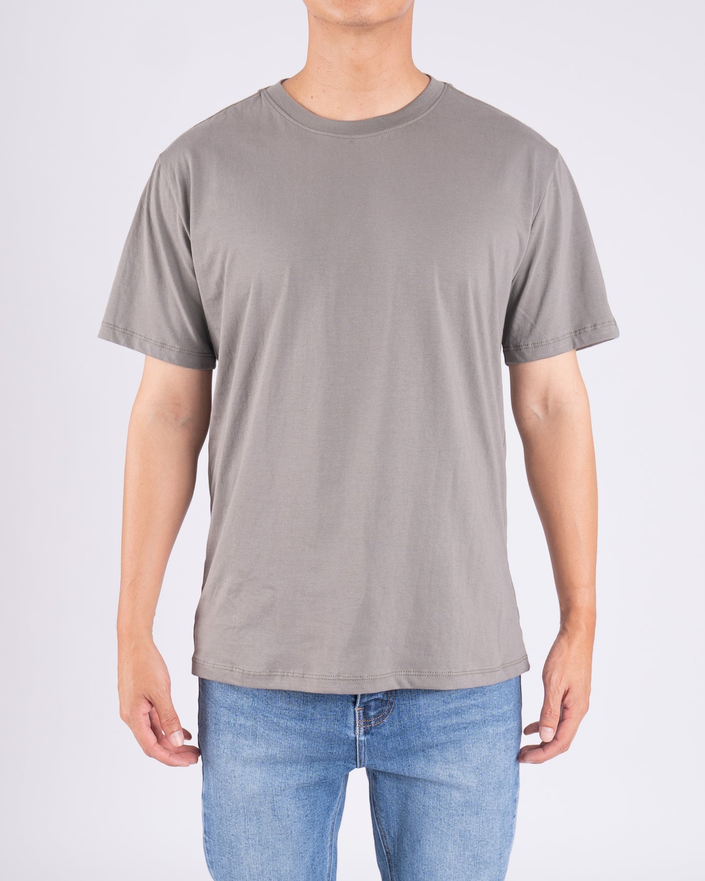 Basic Regular Fit Tee Ceniza