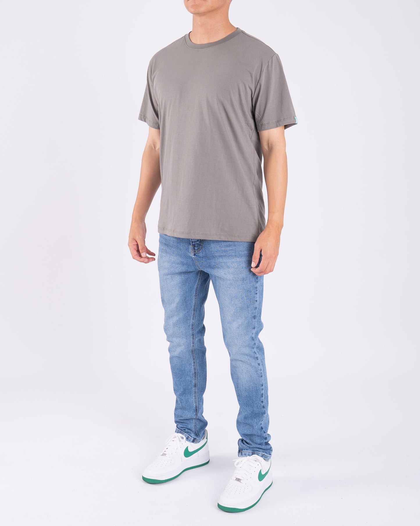 Basic Regular Fit Tee Ceniza