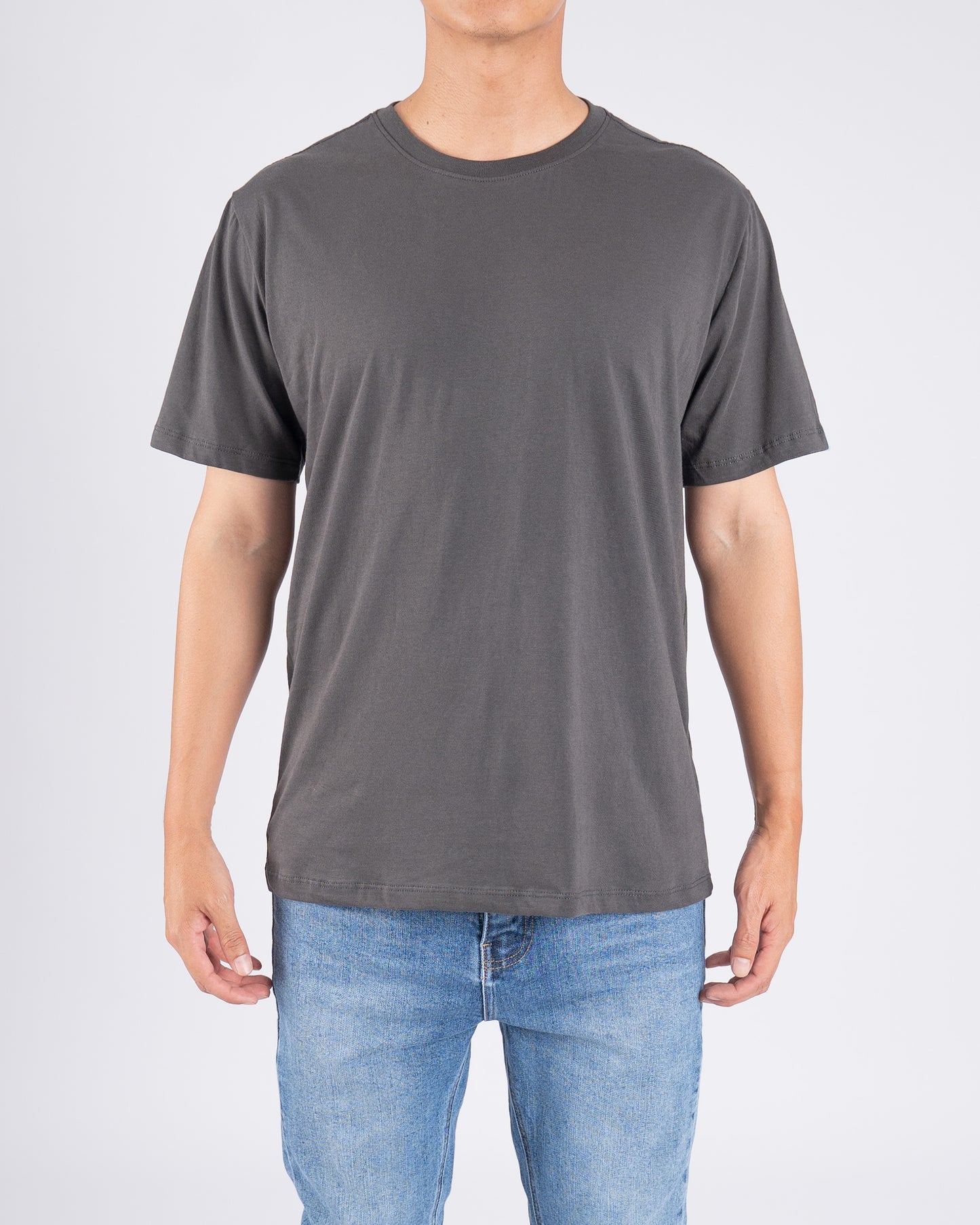 Basic Regular Fit Tee Gris Grafito