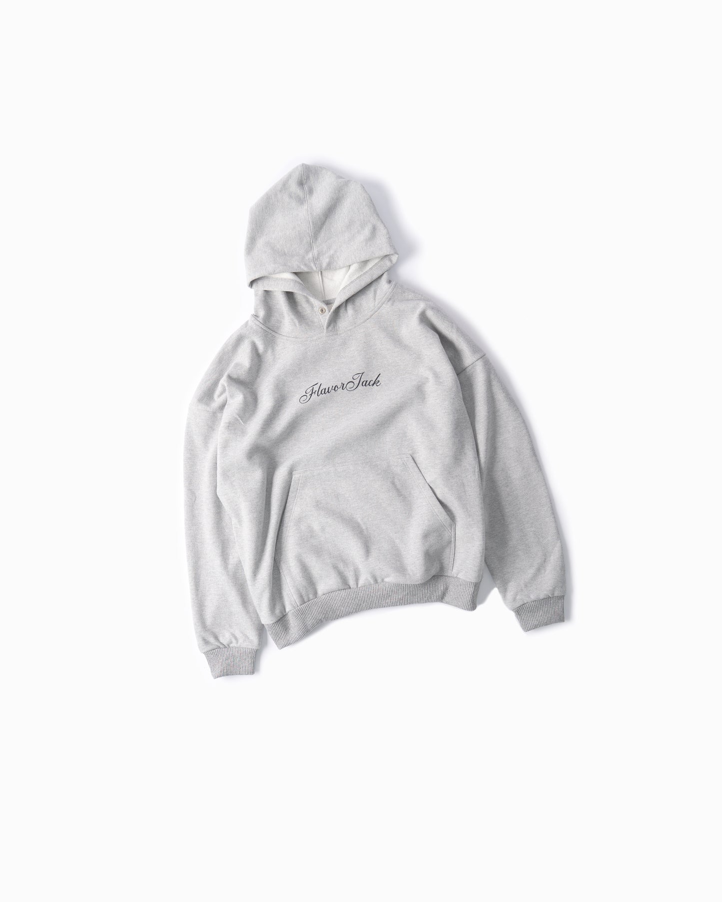 Script Oversize Hoodie Gris