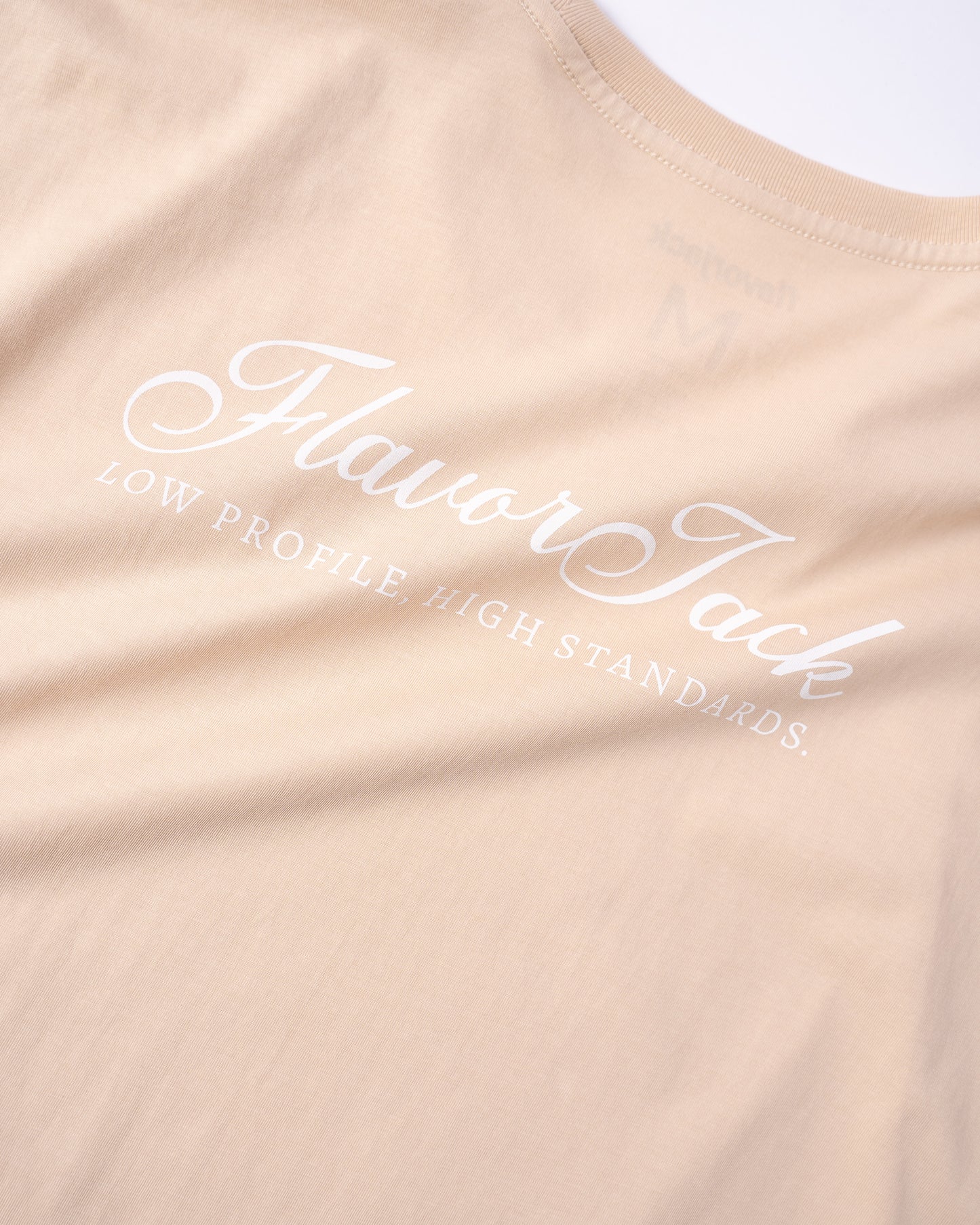 Script Oversize Tee Nude