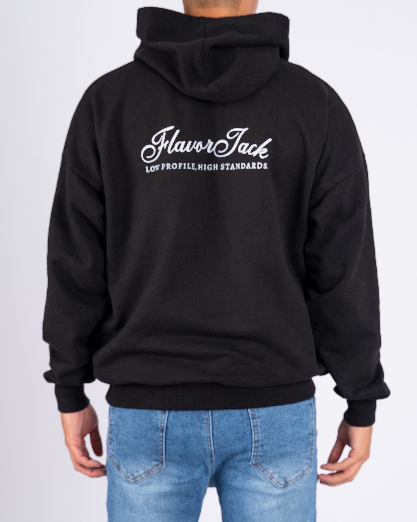 Script Regular Hoodie Negro