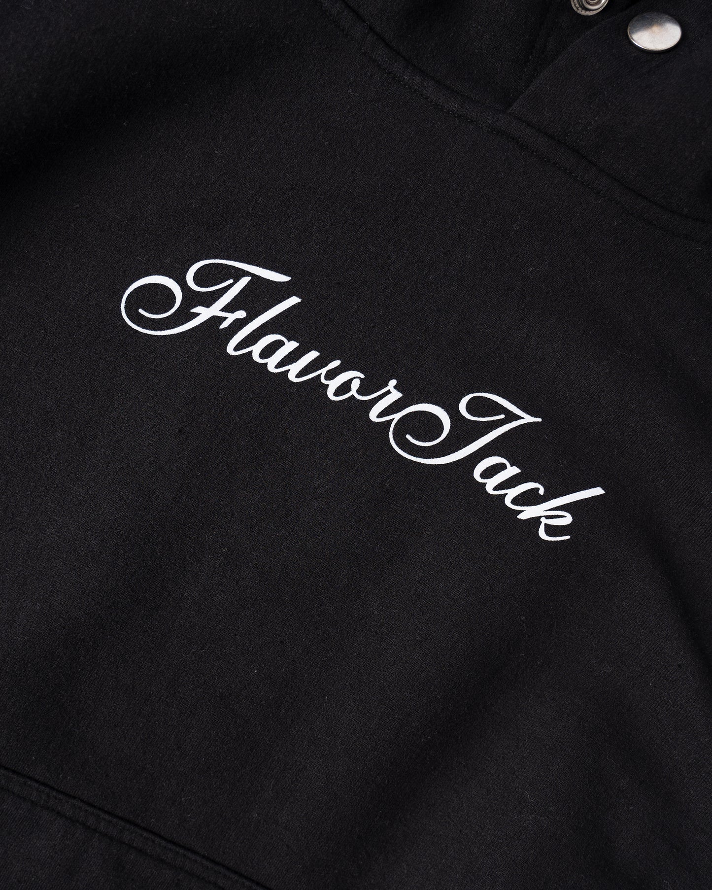 Script Regular Hoodie Negro