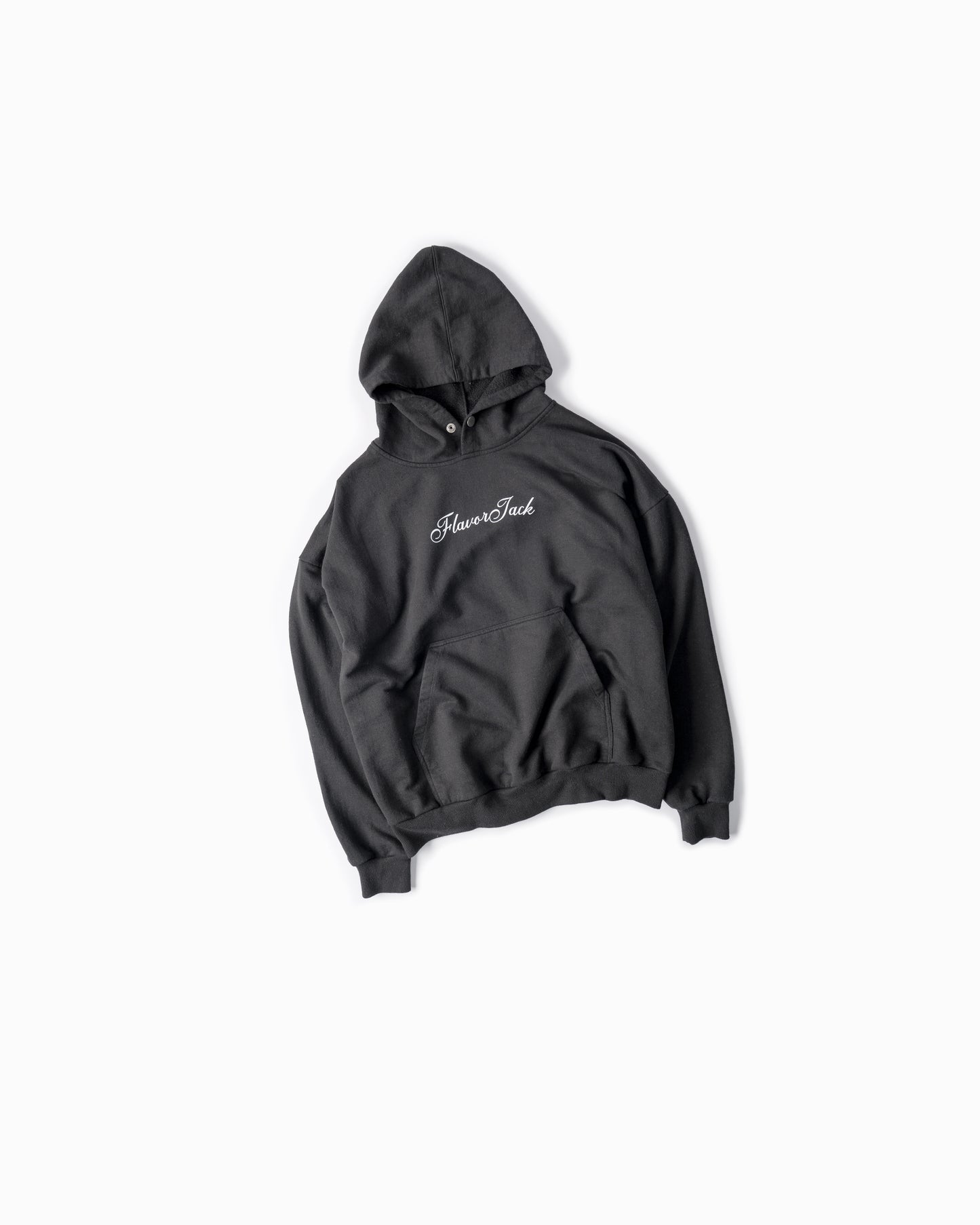 Script Regular Hoodie Negro