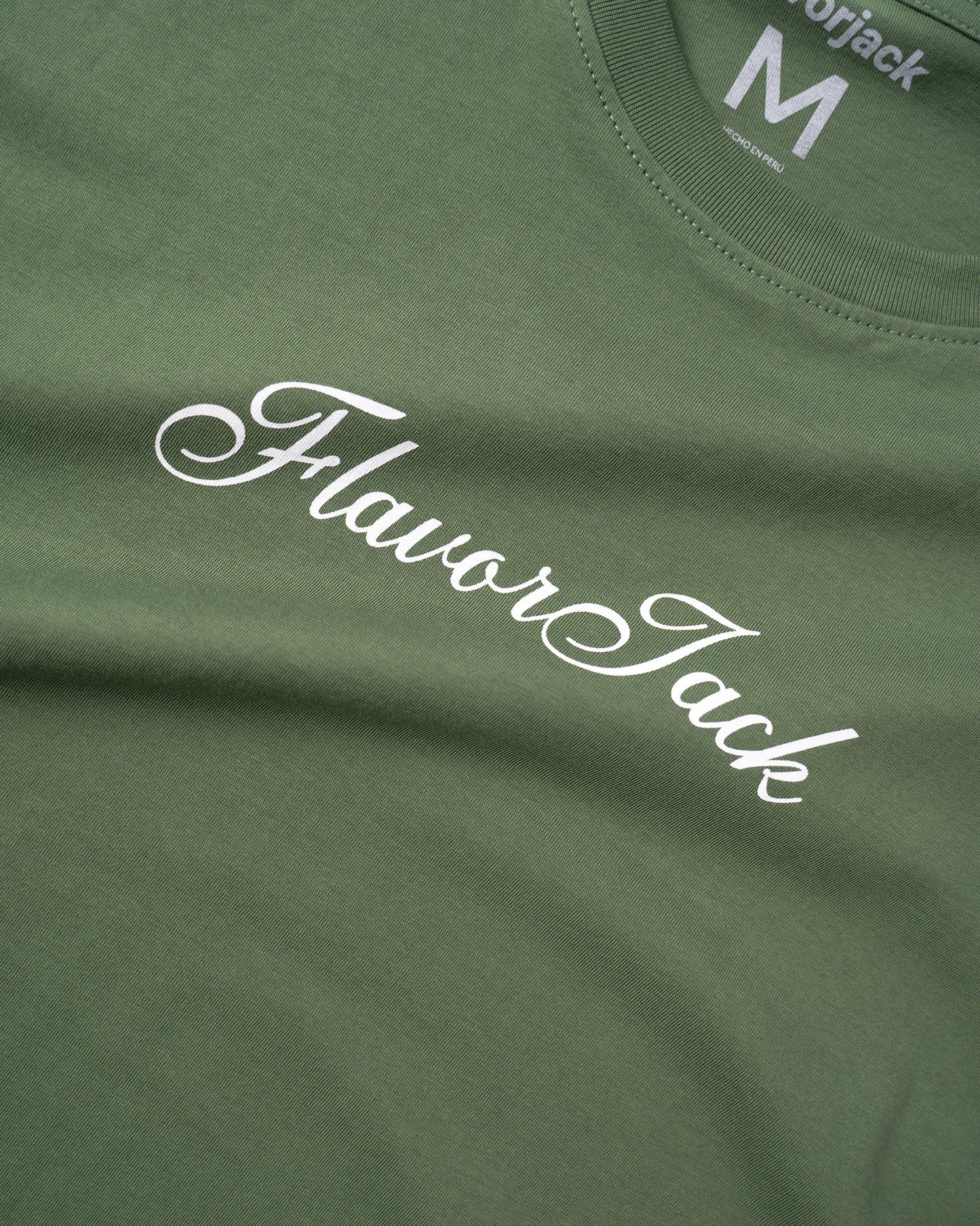 Script Oversize Tee Verde