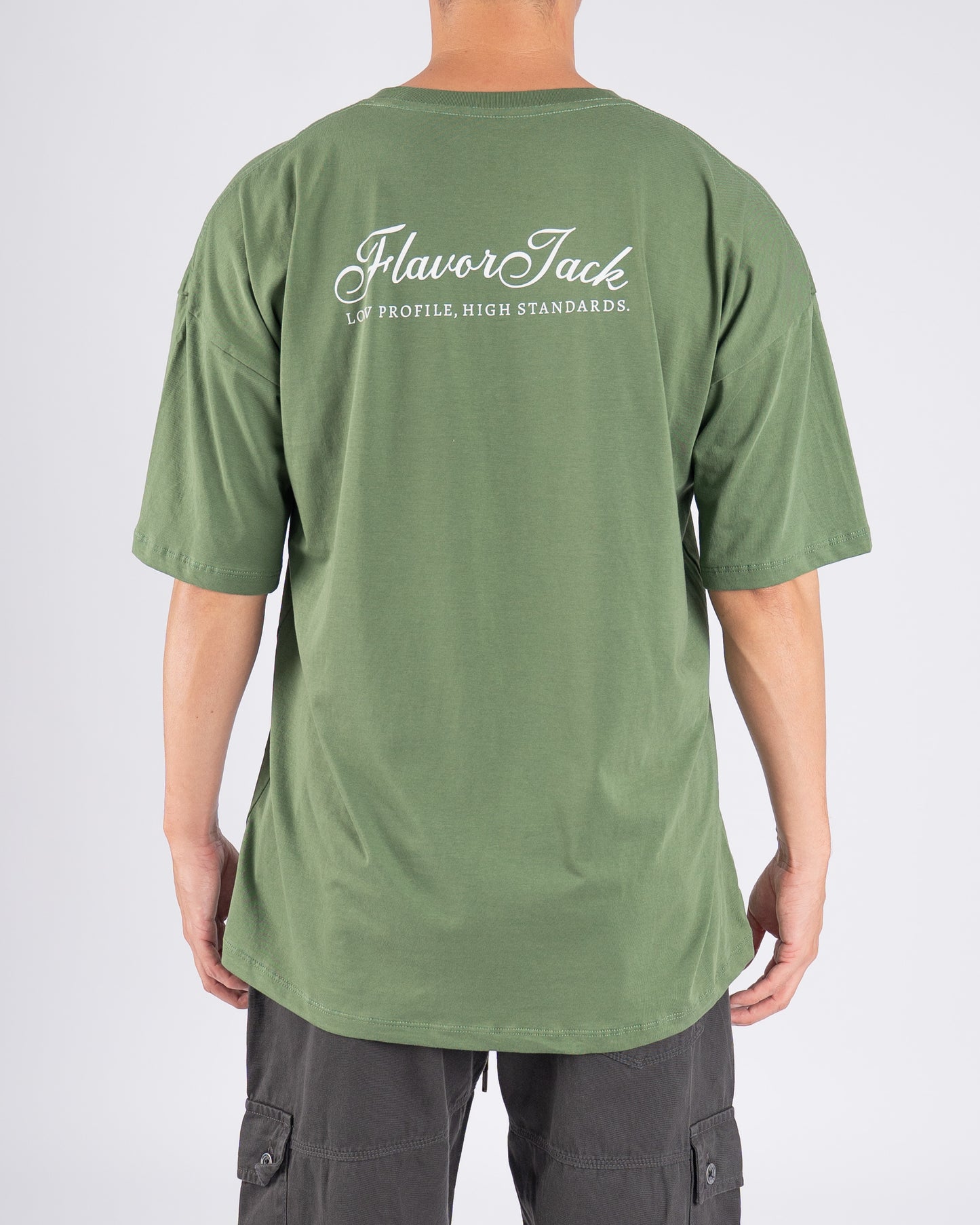 Script Oversize Tee Verde