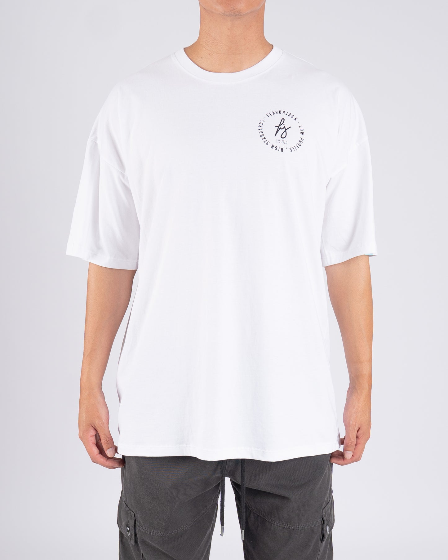 Signature Oversize Tee Blanco