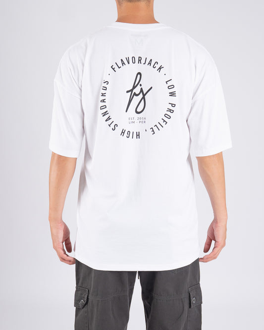 Signature Oversize Tee Blanco