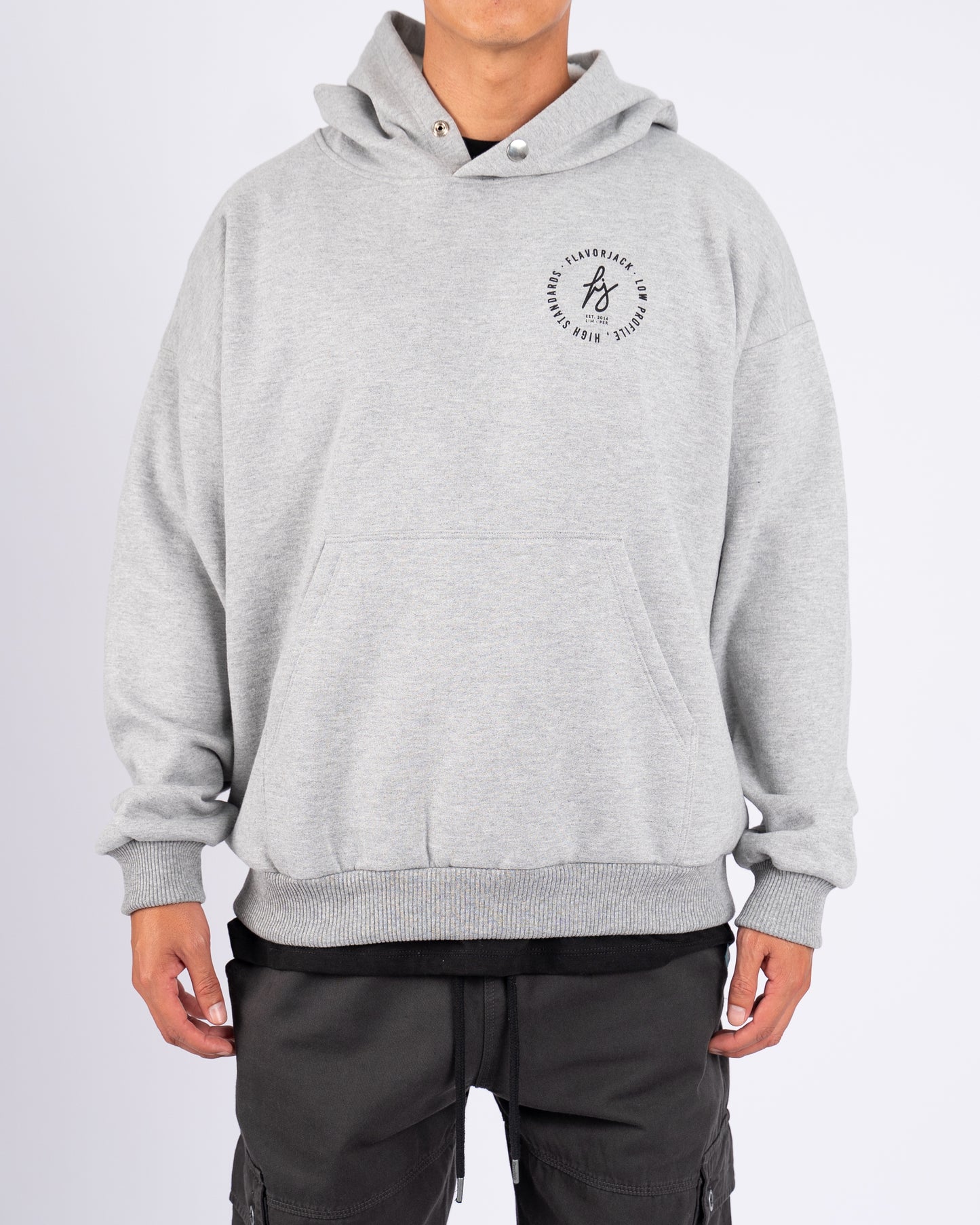 Signature Oversize Hoodie Gris