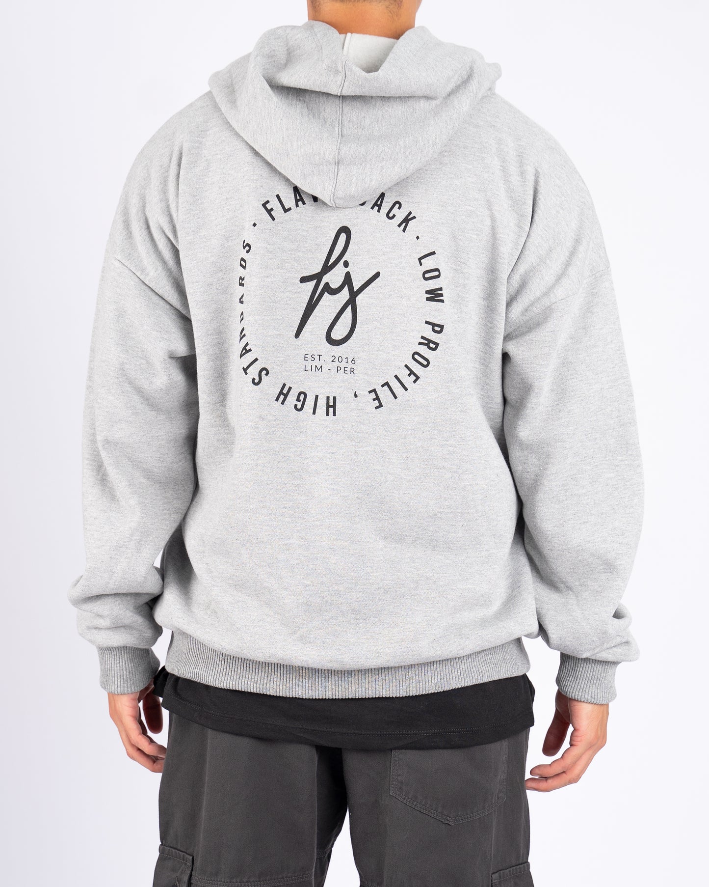 Signature Oversize Hoodie Gris