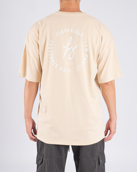 Signature Oversize Tee Nude