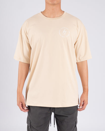 Signature Oversize Tee Nude