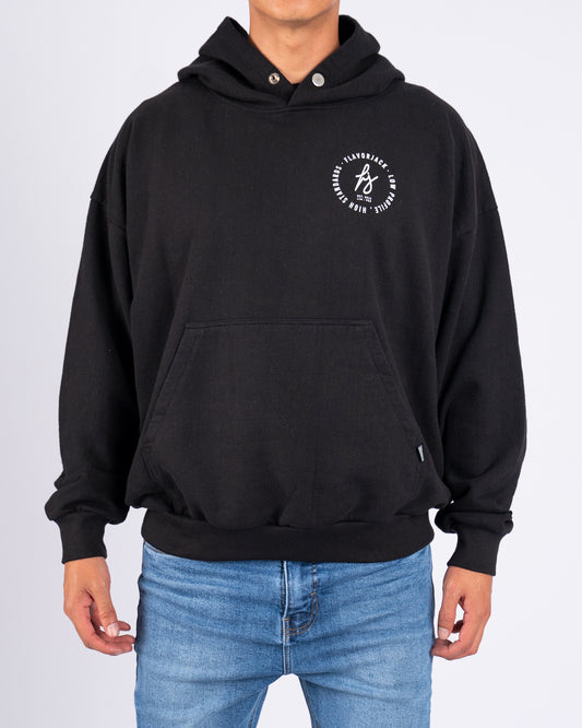 Signature Regular Hoodie Negro