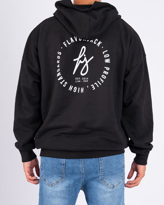 Signature Regular Hoodie Negro