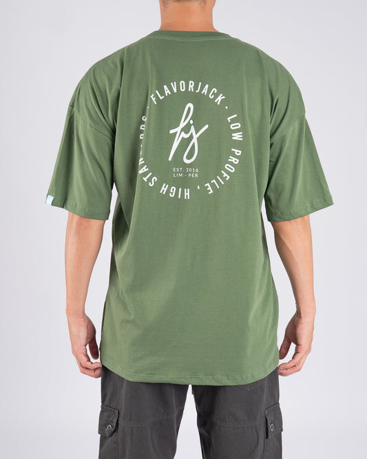 Signature Oversize Tee Verde