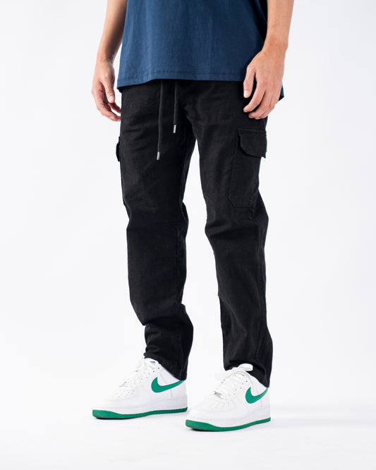 Neo Skin Premium Drill Cargo Pant Black