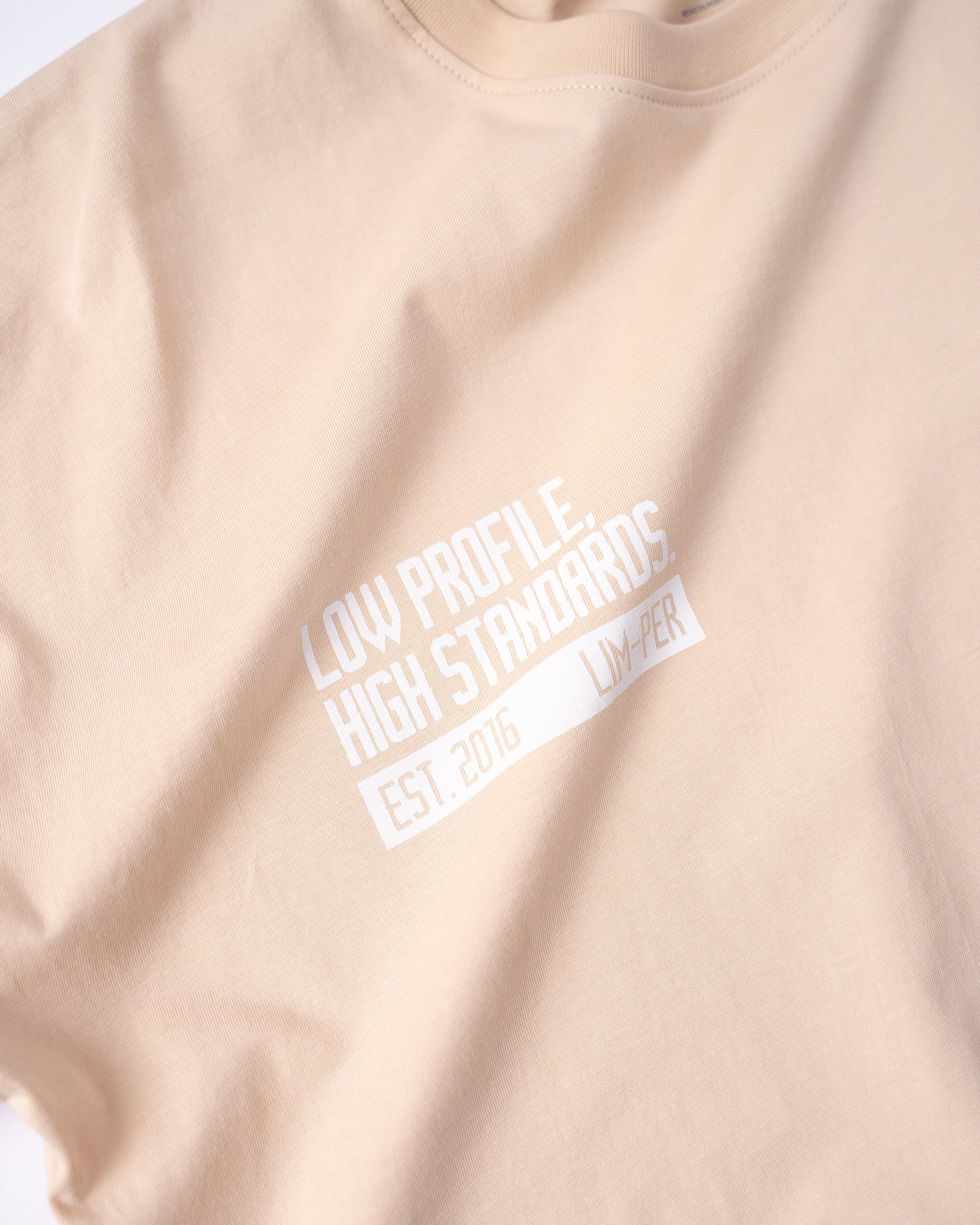 Stamp Oversize Tee Nude