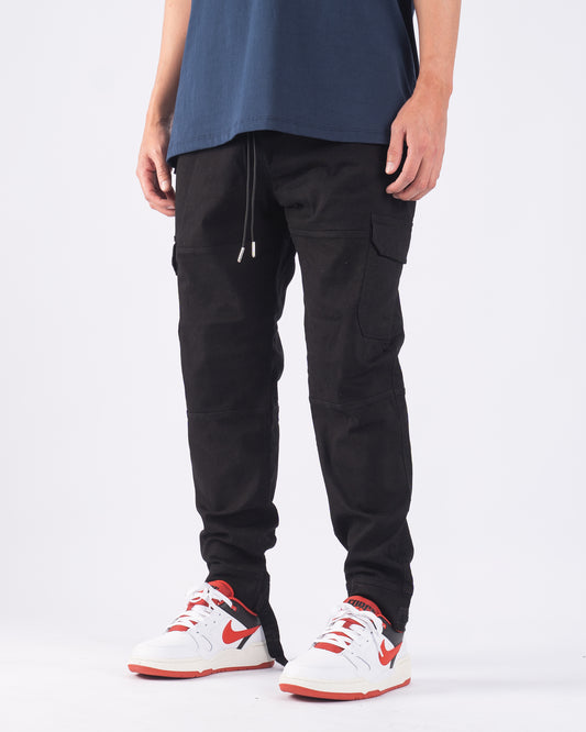 Neo Velcro Premium Drill Cargo Pant Negro