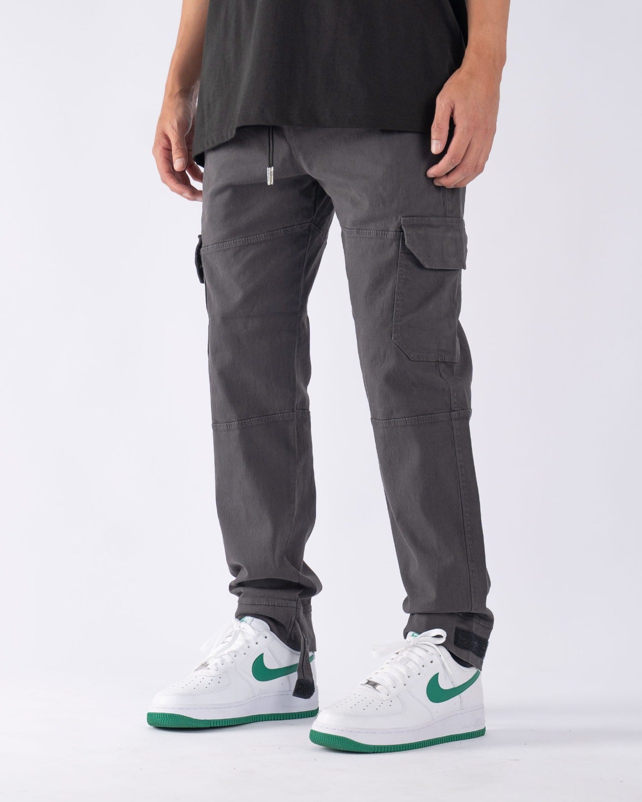 Neo Velcro Premium Drill Cargo Pant Gris Grafito